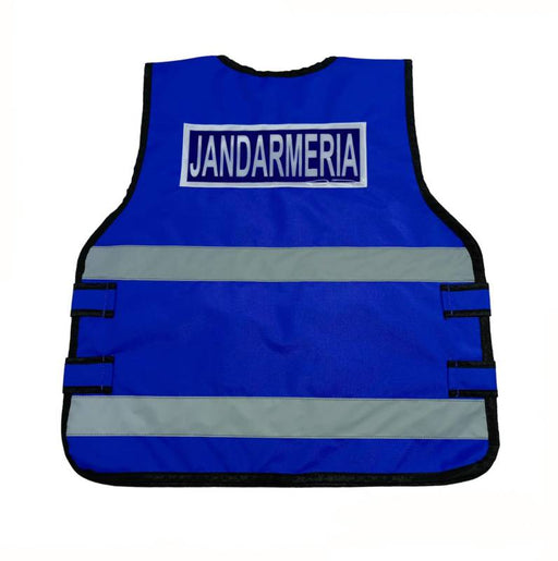 Reflective Blue Vest with Jandarmeria Inscription