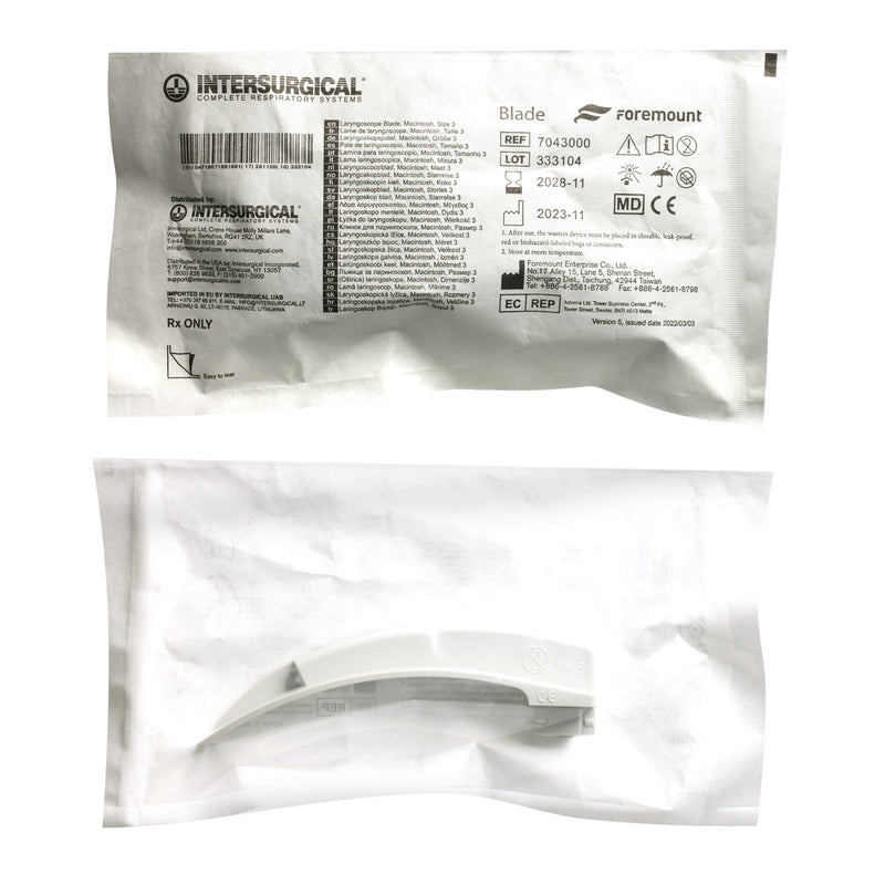 Intersurgical Disposable Macintosh Laryngoscope Blade