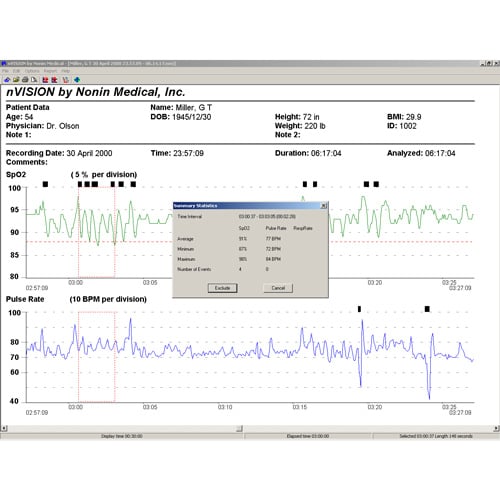 NONIN Medical nVISION Data Management Software