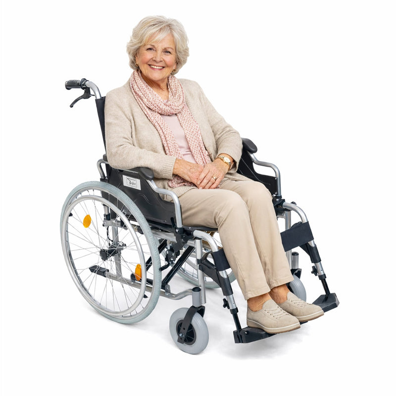 Teqler Aluminium Wheelchair Folding Lightweight