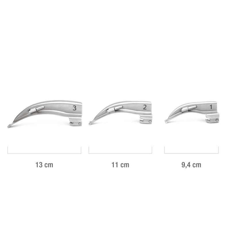 Passau Impex LED Laryngoscope Set with Handle and Blades