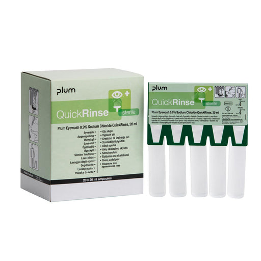Plum QuickRinse Eye Wash Ampoules 20 ml Pack