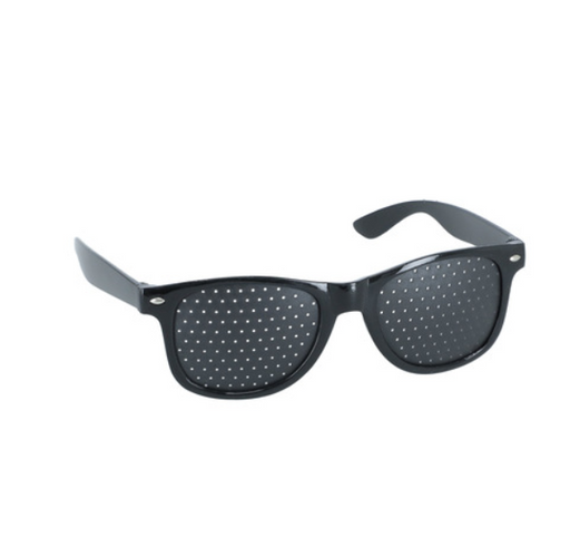 Perforated Stenopeic Glasses for Vision Improvement