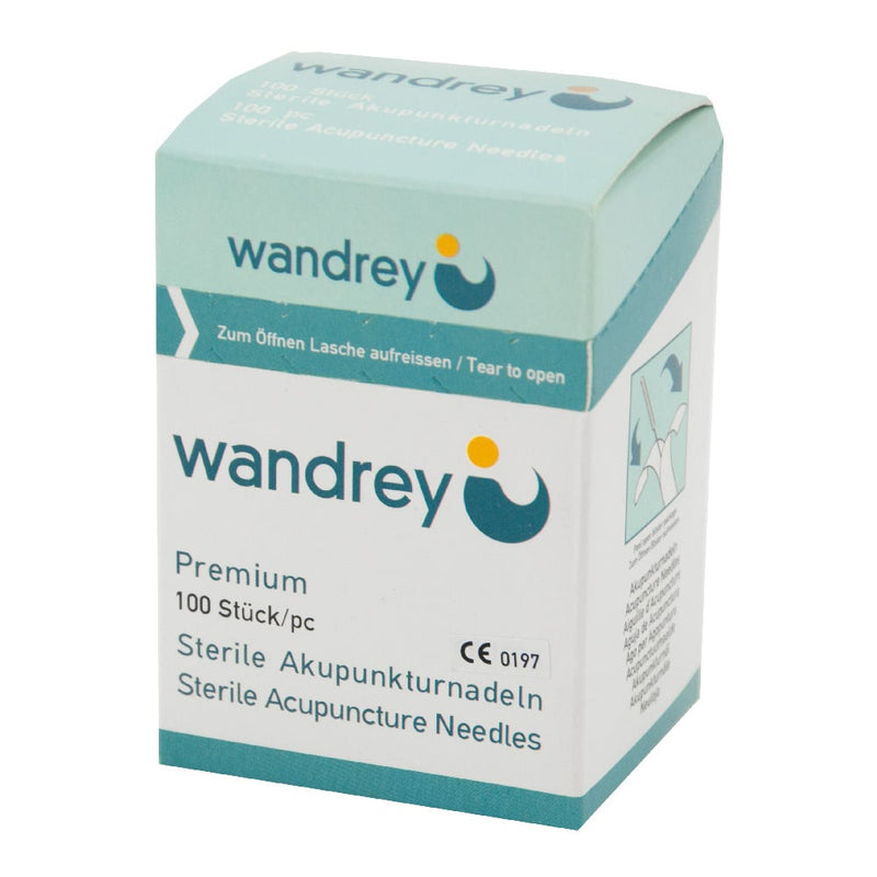 Wandrey Acupuncture Needles Silver Coil Handle Pack of 100