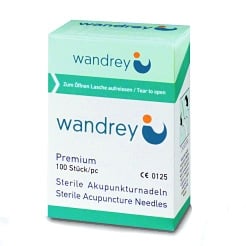 Wandrey Acupuncture Needles Plastic Handle Pack of 100
