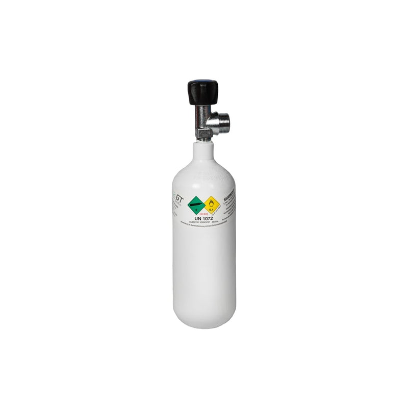 GTI Light Steel Oxygen Tank Filled 200 Bar