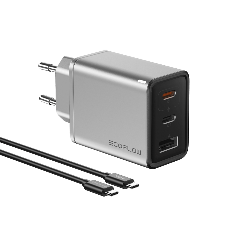 EcoFlow RAPID 65W Charger with 100W Cable