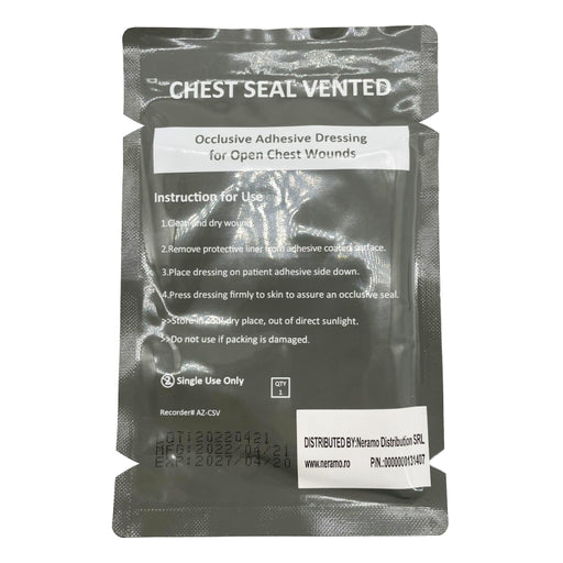 Vented Chest Seal Round Adhesive Dressing