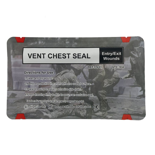 Vented Chest Seal Round Adhesive Dressing