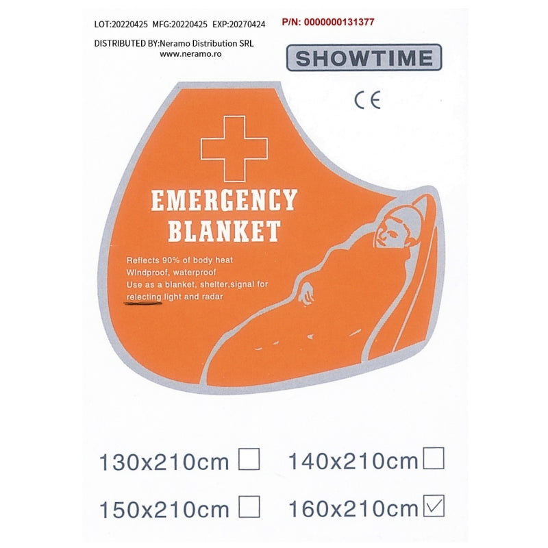 Emergency Thermal Blanket 160x210 CM Gold-Silver