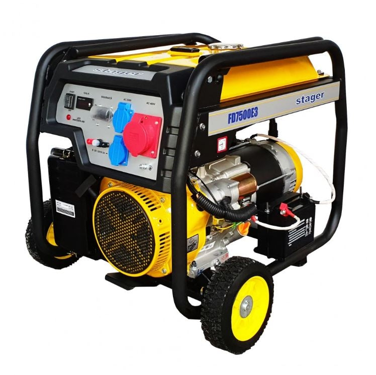 Stager FD 7500E3 Three-Phase Gasoline Generator 6.5 kW