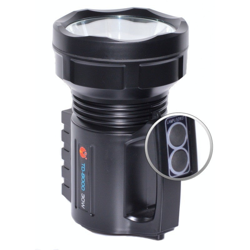 TD-8000 LED Flashlight with Rechargeable Battery 30W