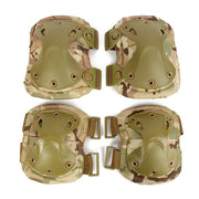 Durable Nylon Knee and Elbow Protection Set Camouflage