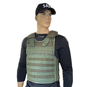 Plate Carrier Vest with Pockets for Armor Plates - Green