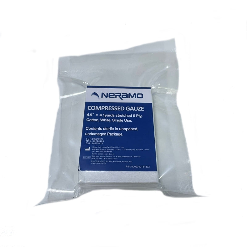 Compressed Gauze 4.5" x 4.1" 6-Ply