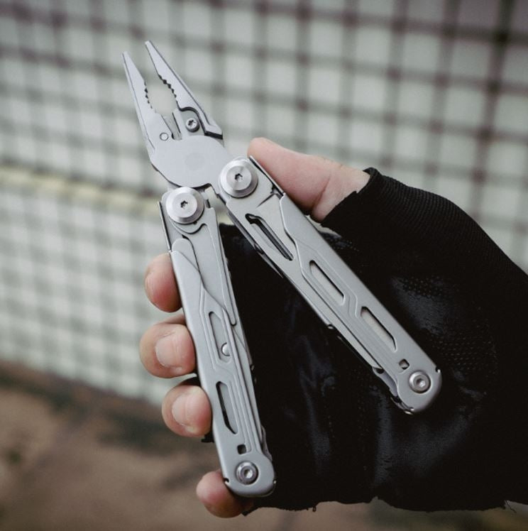 Stainless Steel Multitool with 15 Functions