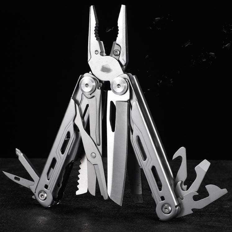 Stainless Steel Multitool with 15 Functions