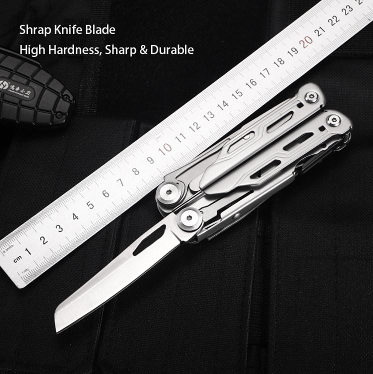 Stainless Steel Multitool with 15 Functions