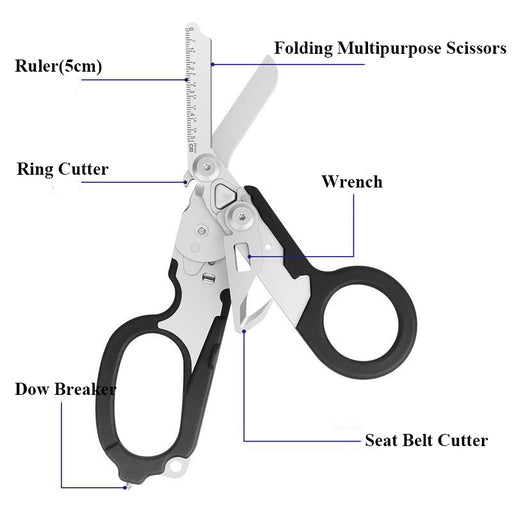 Folding Multifunctional Emergency Shears