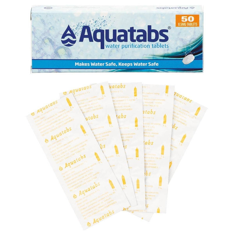 Aquatabs Water Purification Tablets 50-Pack