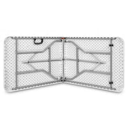 Folding Metal Frame Plastic Top Table