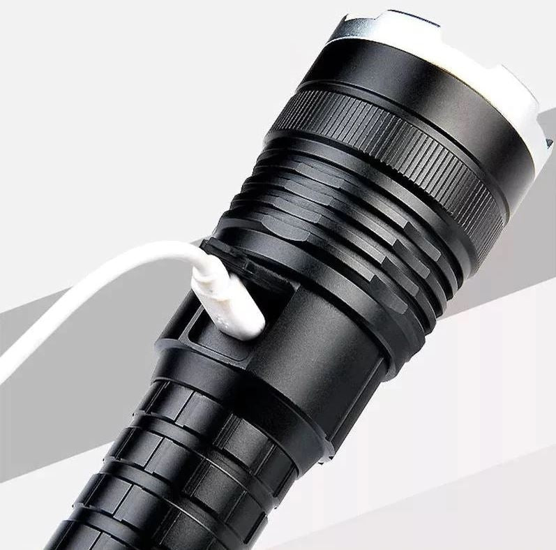 Telescopic LED Flashlight USB 20W