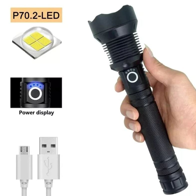 T9 X92-P70 LED Flashlight with P50 Powerful Beam