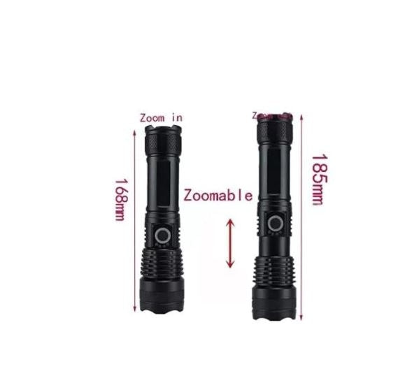 X71 LED Rechargeable Flashlight with Adjustable Zoom