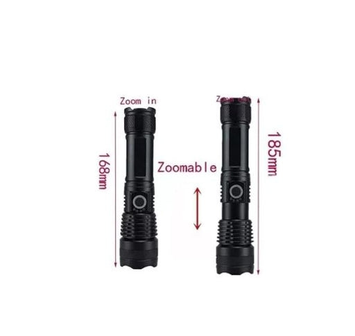 X71 LED Rechargeable Flashlight with Adjustable Zoom