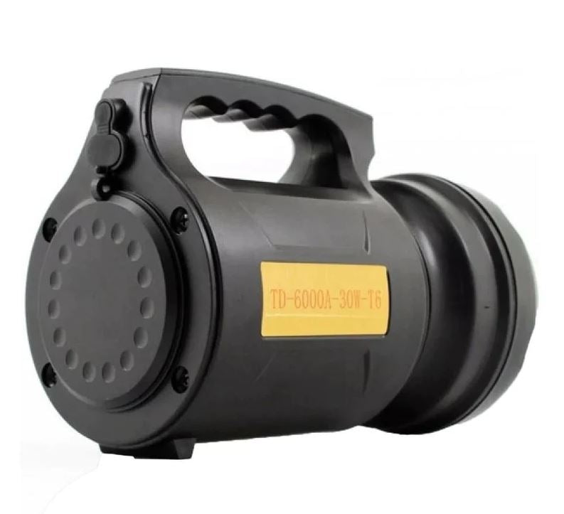 TD-6000A LED Flashlight with Rechargeable Battery 30W
