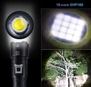 Professional LED Flashlight XHP160 with 500m Range