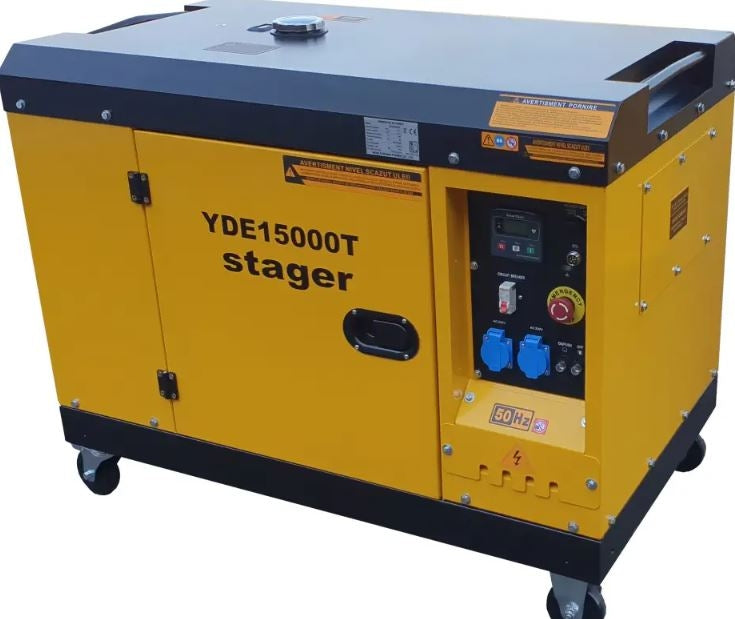 Stager YDE15000T Diesel Generator 9.6 kW Soundproof