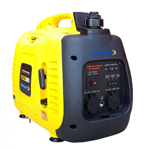 Stager YGE2000i Portable Generator with Inverter - 2 kW