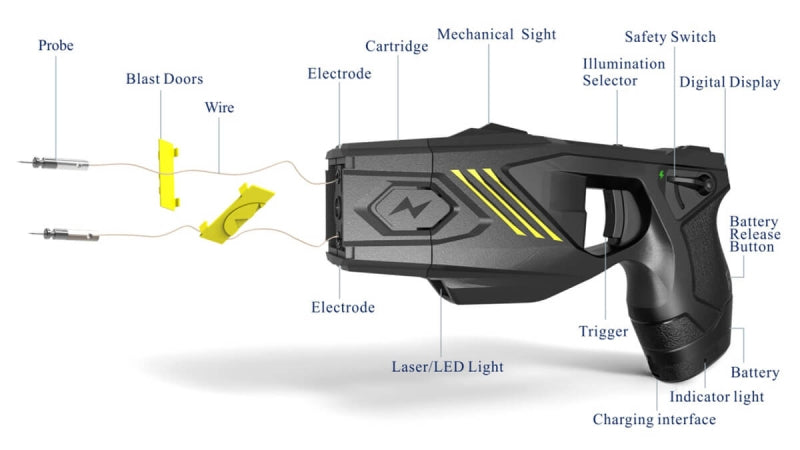 TX100P Electroshock Pistol Single Shot