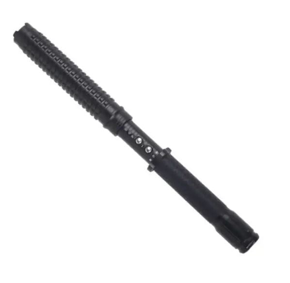 Telescopic Multifunctional Baton with Flashlight and Voltage Discharge
