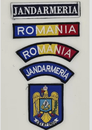 Jandarmeria Embroidered Patch Set