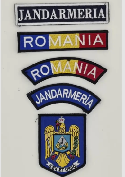 Jandarmeria Embroidered Patch Set
