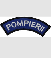 Set of Pompierii Embroidered Patches with Velcro