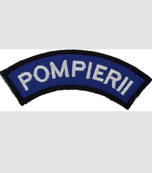 Set of Pompierii Embroidered Patches with Velcro