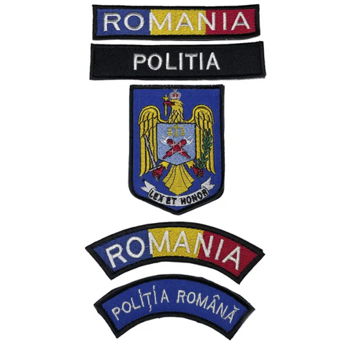 Set of Embroidered POLITIA Patches