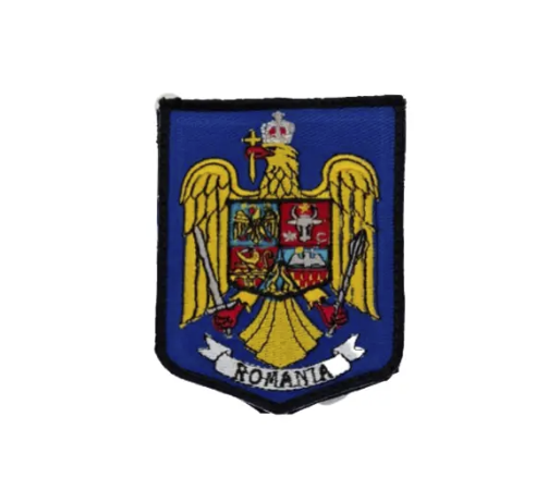 Embroidered Romanian Coat of Arms Patch