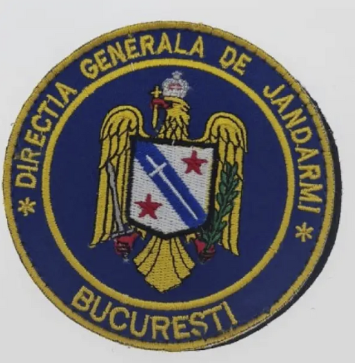 Round Patch Directia Generala de Jandarmi Bucuresti Velcro