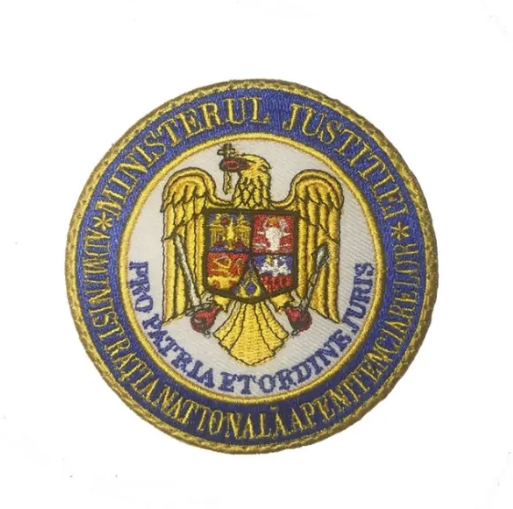 Embroidered Badge Velcro Ministry of Justice