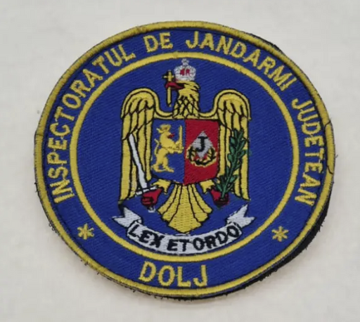 Inspectoratul de Jandarmi Judetean Dolj Embroidered Patch with Velcro