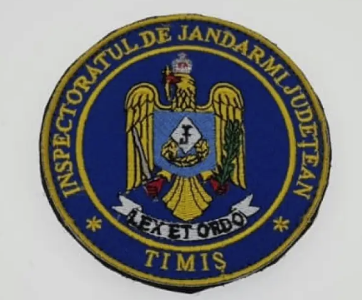 Inspectoratul de Jandarmi Judetean Timis Embroidered Patch with Velcro