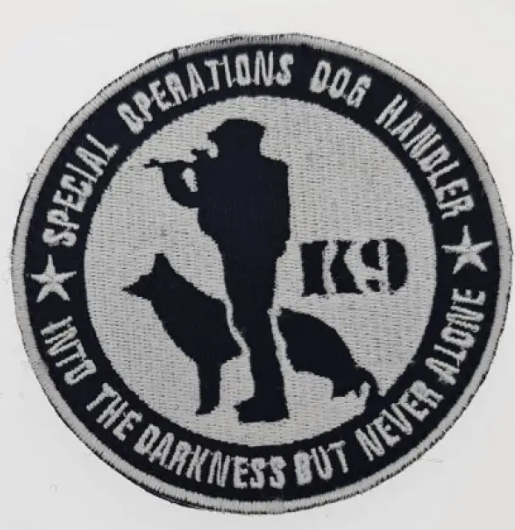 K9 Special Operations Dog Handler Embroidered Patch