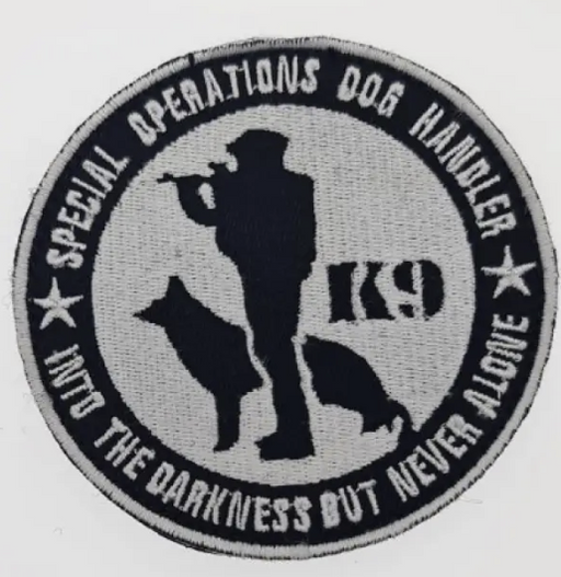 K9 Special Operations Dog Handler Embroidered Patch