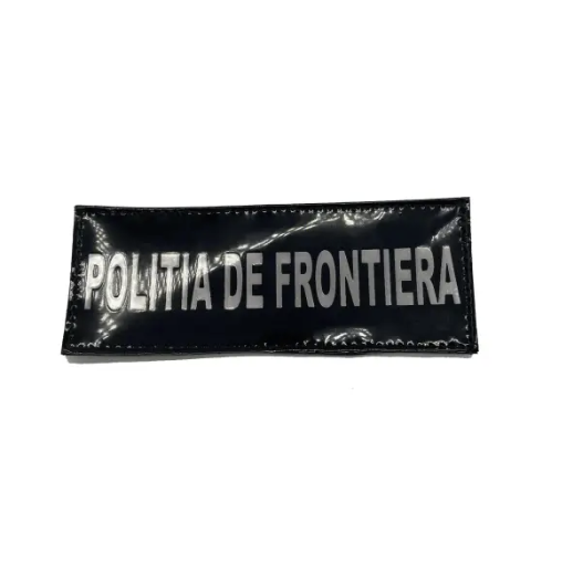 Reflective Border Police Patch White Text