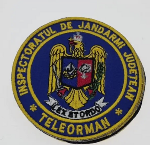 Embroidered Velcro Patch Inspectoratul de Jandarmi Teleorman