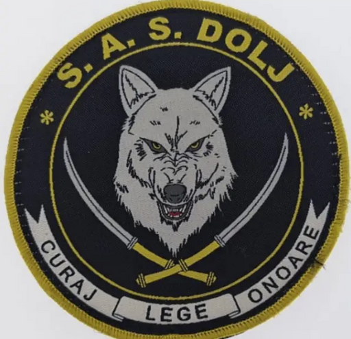 Woven Round Patch with Velcro - S.A.S. Dolj